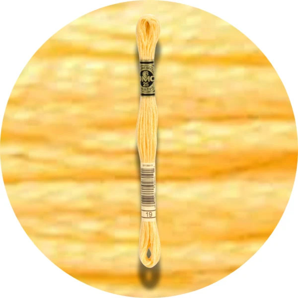DMC Mouliné Spécial 25 Broderigarn, Ensfarvet, Røde/Gule/Orange nuancer